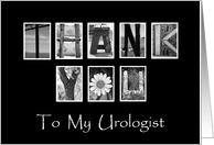 Thank You to my Urologist - Alphabet Art card