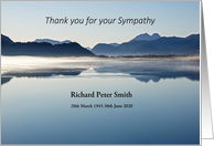 Misty Mountains Thank You for your Sympathy card