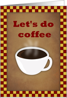 Let’s Do Coffee Invite card