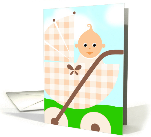 Cute Baby in Stroller Shower Party Invitations!! card (1068699)