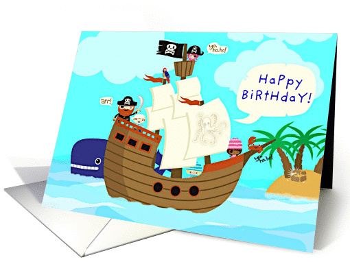 Join the whole crew for a birthday party, Pirate style! card (1118060)