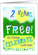 Let’s celebrate the second anniversary of being cancer free! card