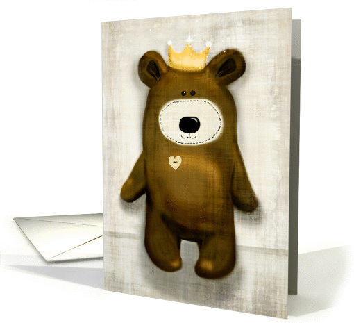 Happy birthday to the Teddy Bear Prince, vintage style! card (1379518)