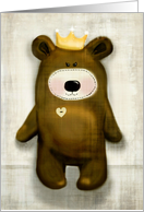 Happy birthday to the Teddy Bear Princess, vintage style! card