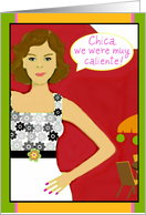 Feliz Cumpleanos to caliente Chica! card