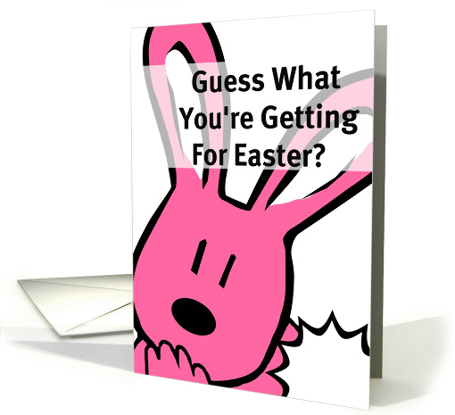 Happy Easter bunny tail, adult humor! card (908331)