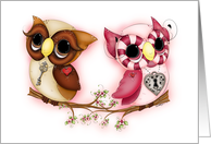 So In Love Hooties - Love Owl Card