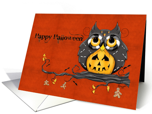 Happy Halloween Owl card (1152540)