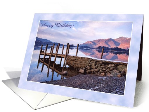 Birthday Lake District of Derwentwater, Custom card (1001413)