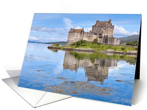 A Scottish icon - Eilean Donan Castle - blank card (876982)
