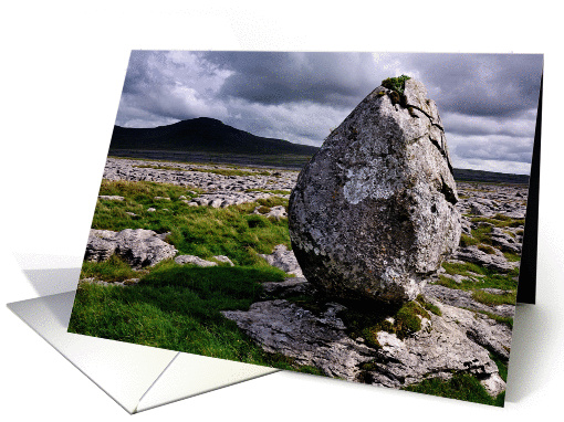 The Yorkshire Dales - Ingleborough from Twisleton Scars - Blank card