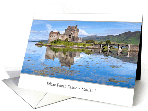 Scotland - Eilean Donan Castle panorama - Blank card (877244)