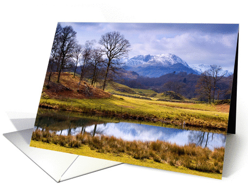 Wetherlam from the River Brathay - The Lake District -... (877508)