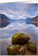 Tranquil Lake scene - The Lake District - Blank card