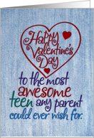 Funny Great Genes Teen Valentine’s Day Card