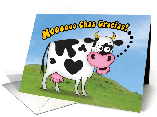 Funny Moooochas Gracias! Cow Thank You card (1075446)