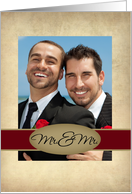 Mr. & Mr. Photo Card Wedding Invitation card