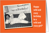 Humorous 1950’s Birthday Gift Card or Money Holder For Her card