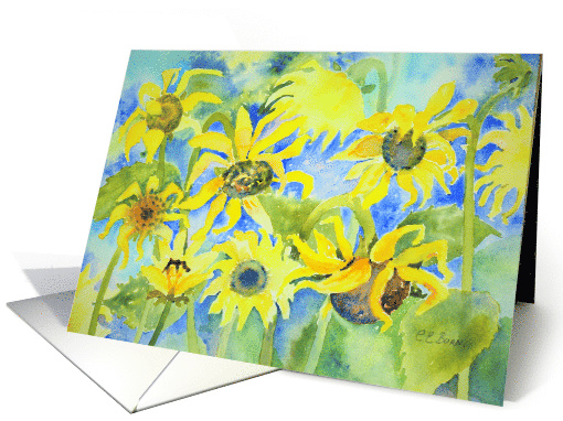 Sunflowers, Blank Any Occasion card (1545722)