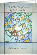 Partridge in a Pear Tree, Christmas card