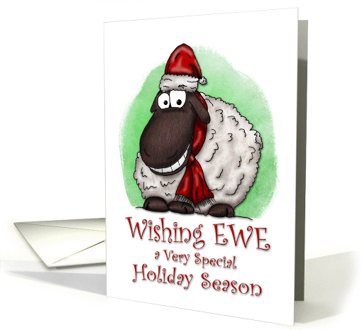 Sheep Wishing Ewe Happy Holidays card (1003721)