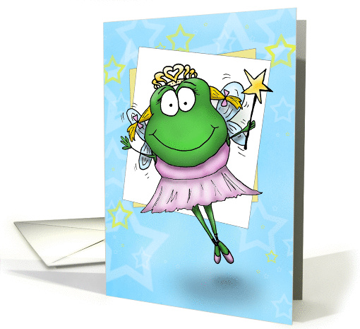 Happy Hoppiest Birthday Frog Fairy card (1061035)