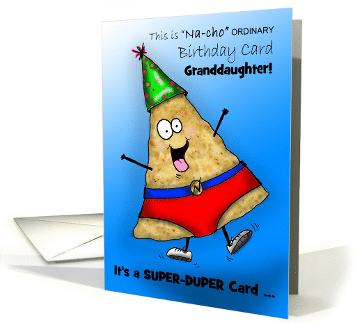 Granddaughter Silly Super-Duper Birthday card (958517)