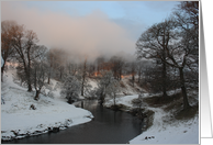 Winter Morning, River Bela card