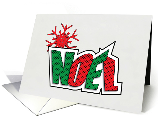 Festive Christmas Noel card (885812)