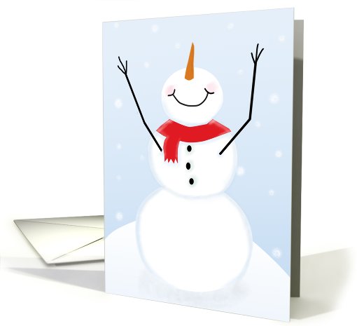 Joyous Snowman Christmas card (885813)