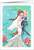 Just Married - Wedding Couple card