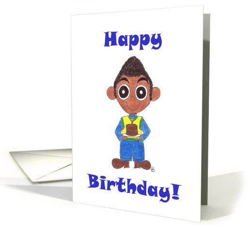 Birthday Card for African-American Boys card (889922)