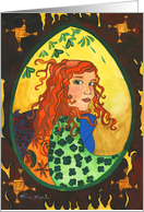 Blank Card - Brigid the Irish goddess of the sun and fire card