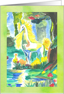 Enchanted Unicorn Thinking Of You card