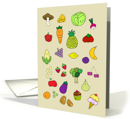 Vegetables & Fruit are great card (897271)