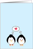 Penguin Love card