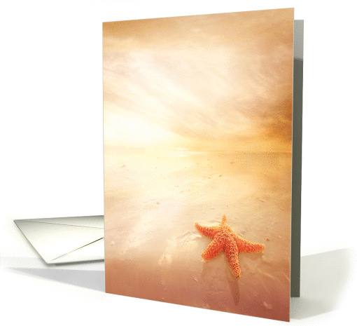 Radiant Beach Starfish Love card (897553)