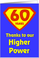 60 Years Thanks to our Higher Power card