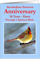 56 Years, Harry, Northern Cardinal, Custom Text card