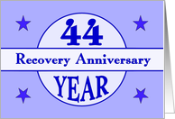 44 Year, Recovery Anniversary card