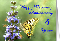 4 Years, Happy Anonymous Recovery Anniversary card