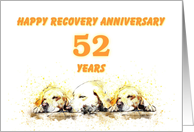 52 Years, Happy Anonymous Recovery Anniversary card