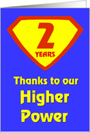 2 Years Thanks to our Higher Power card