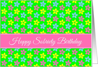 Happy Sobriety Birthday card