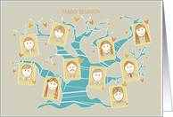 Family Reunion - Invitation - Family Tree card