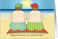 Happy Anniversary - to a Special Gay Couple card