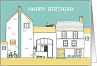 Happy Birthday - Old Village Fish and Chip Shop card