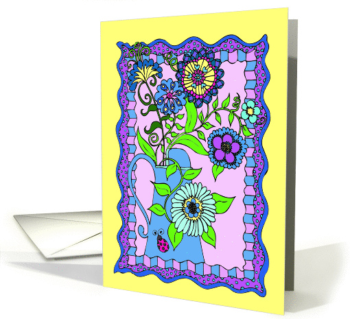 Country Flower Bouquet card (911287)