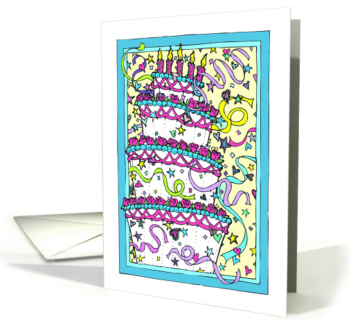 Happy Birthday Cake card (912923)