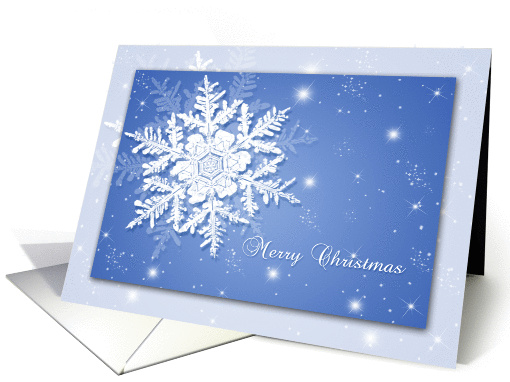 Merry Christmas Snowflake card (1002339)